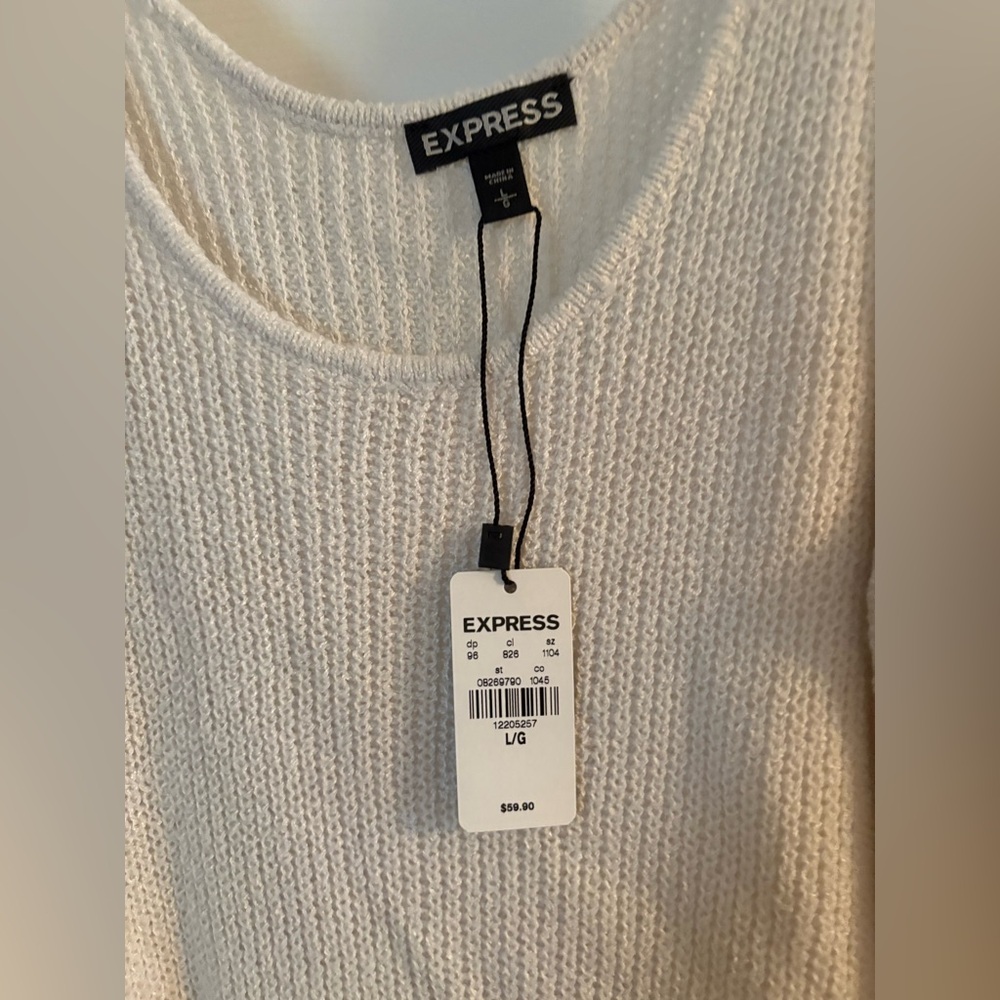 Express Cream Knit Camisole Top - Picture 5 of 5